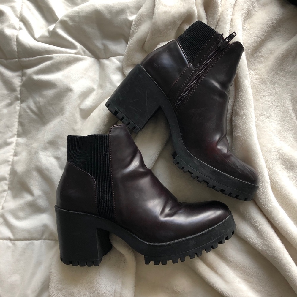 zara trafaluc winter heeled booties